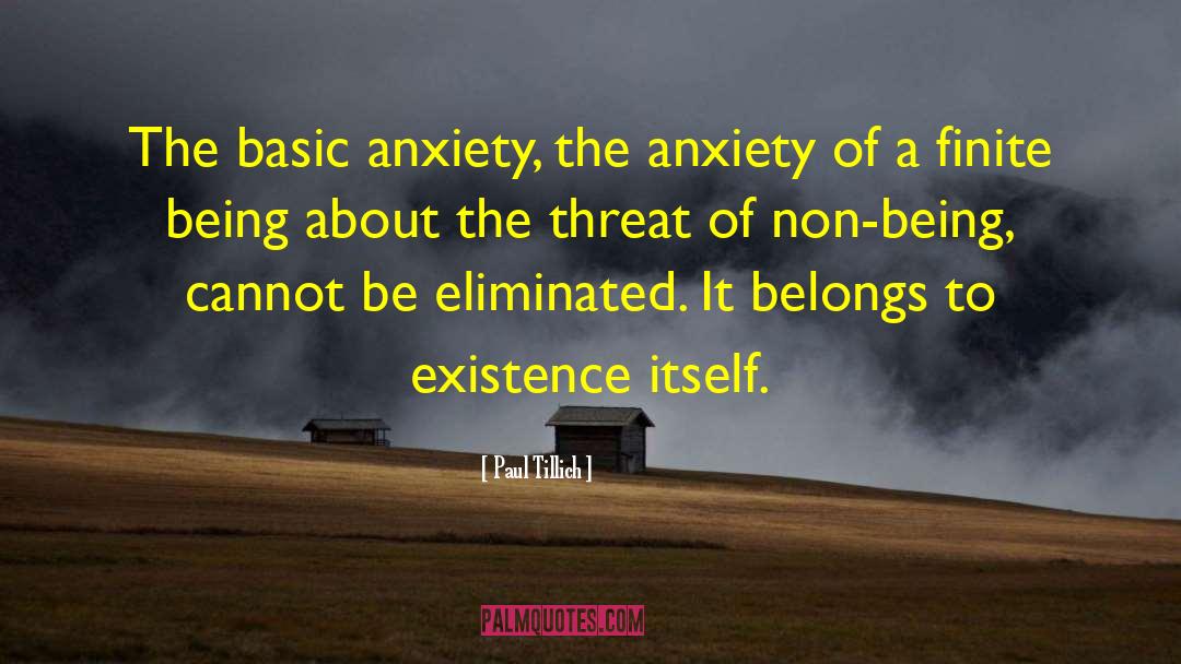 Anxiety Free quotes by Paul Tillich