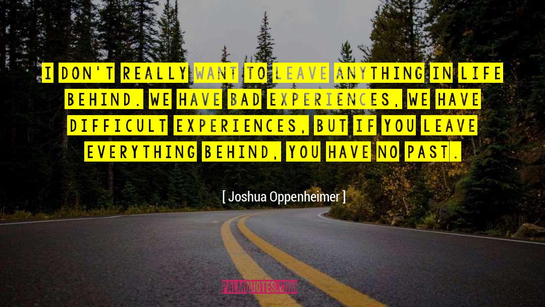 Anything In Life quotes by Joshua Oppenheimer