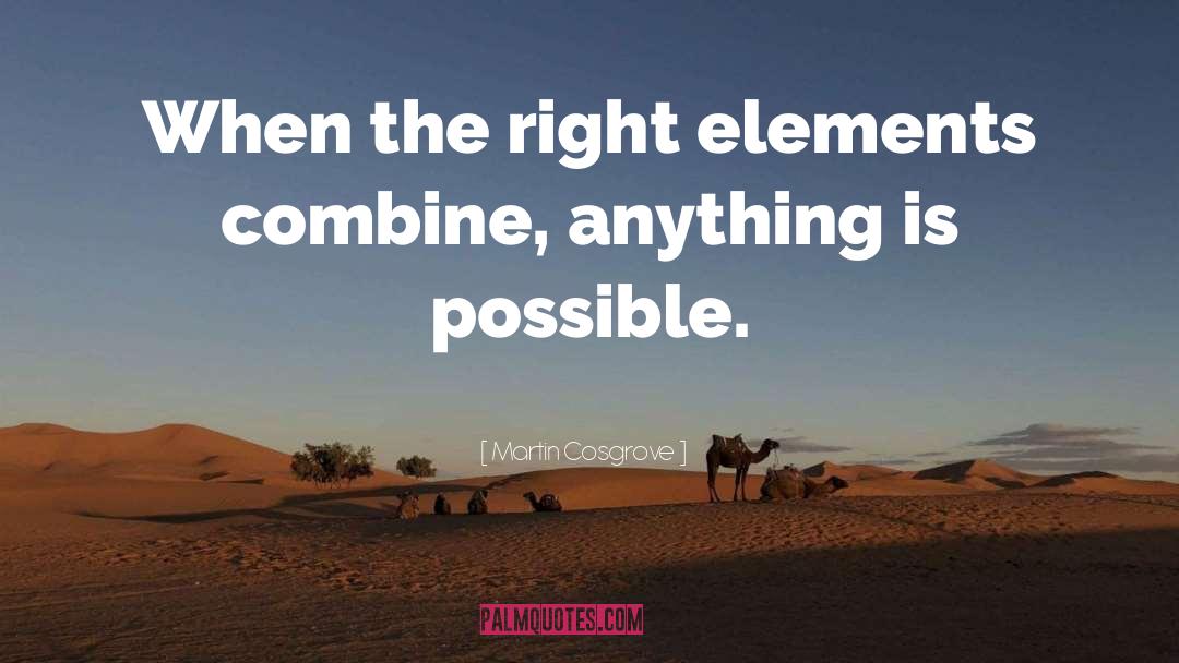 Anything Is Possible quotes by Martin Cosgrove