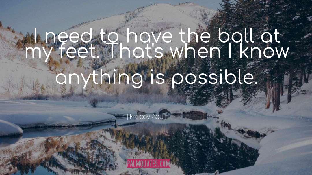 Anything Is Possible quotes by Freddy Adu