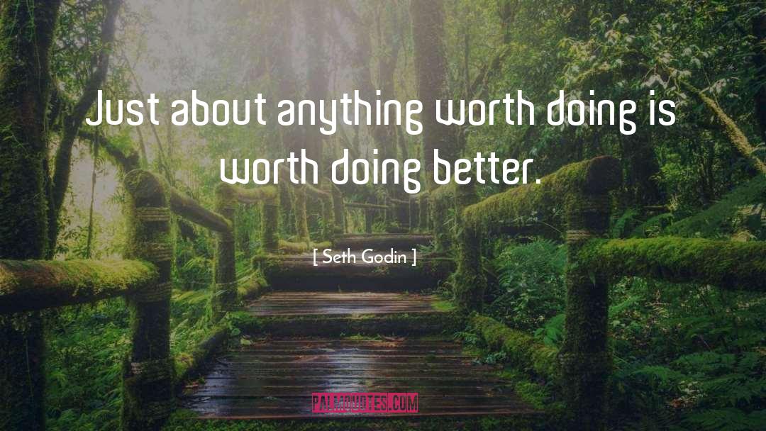 Anything Worth Doing quotes by Seth Godin