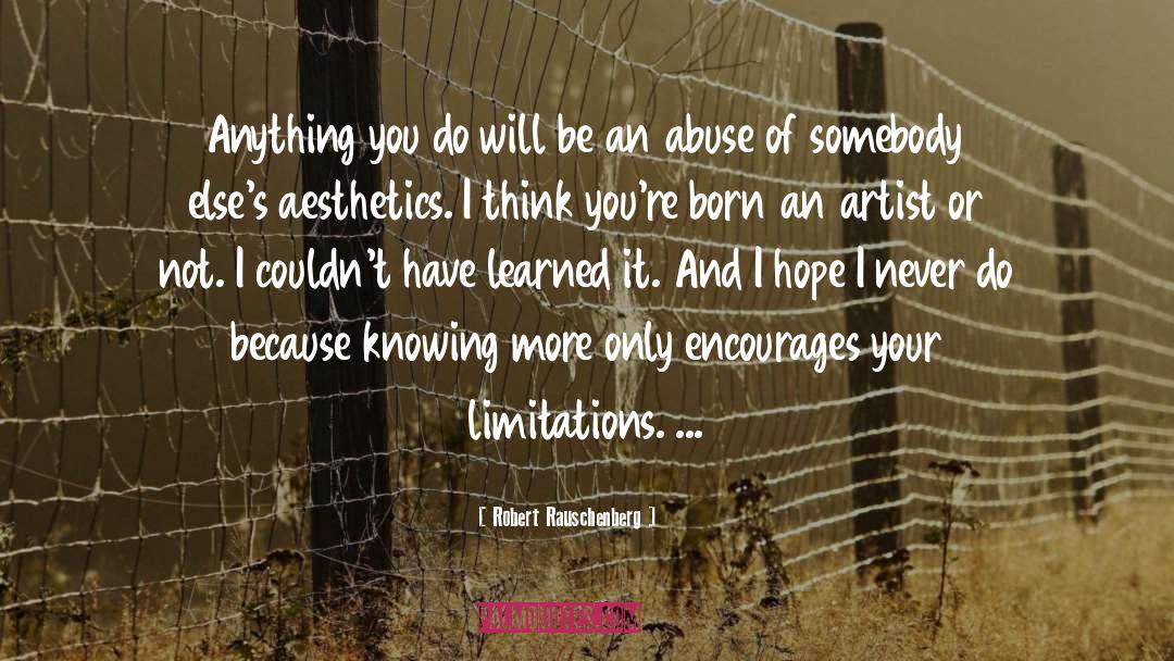 Anything You Do quotes by Robert Rauschenberg