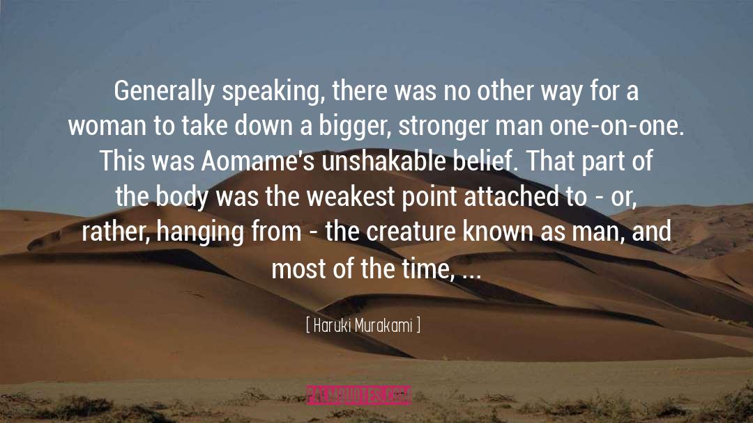 Aomame quotes by Haruki Murakami