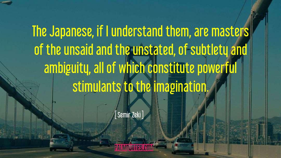 Aoyagi Japanese quotes by Semir Zeki