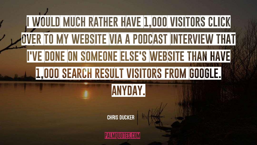 Apa Website Quote quotes by Chris Ducker