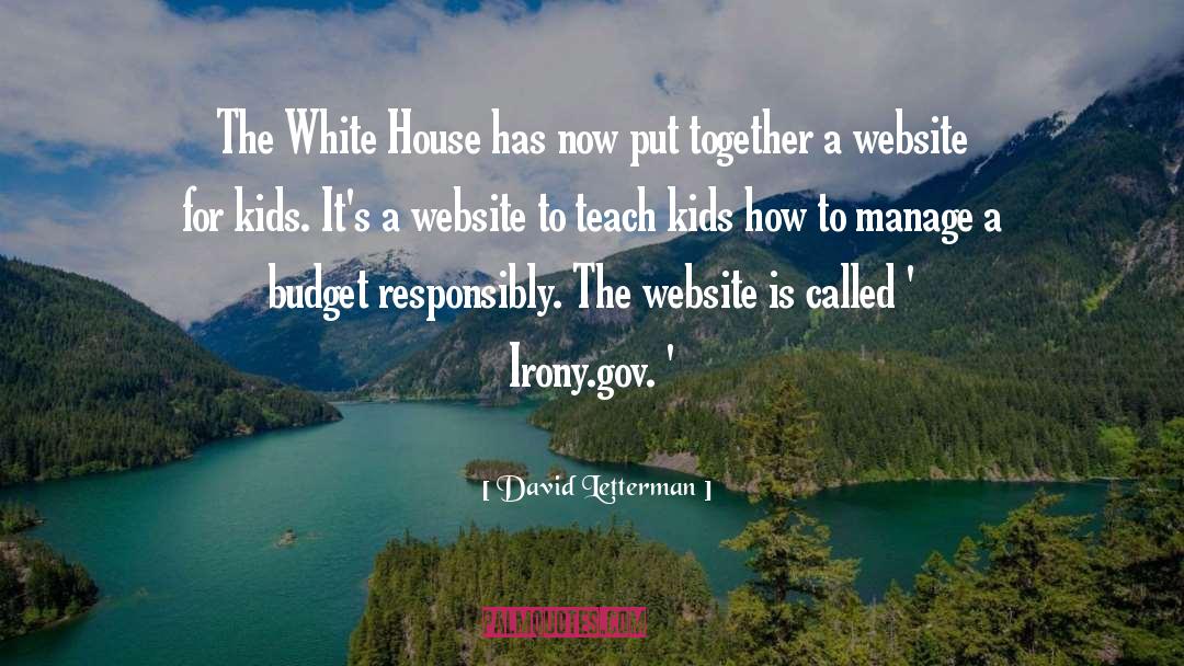 Apa Website Quote quotes by David Letterman