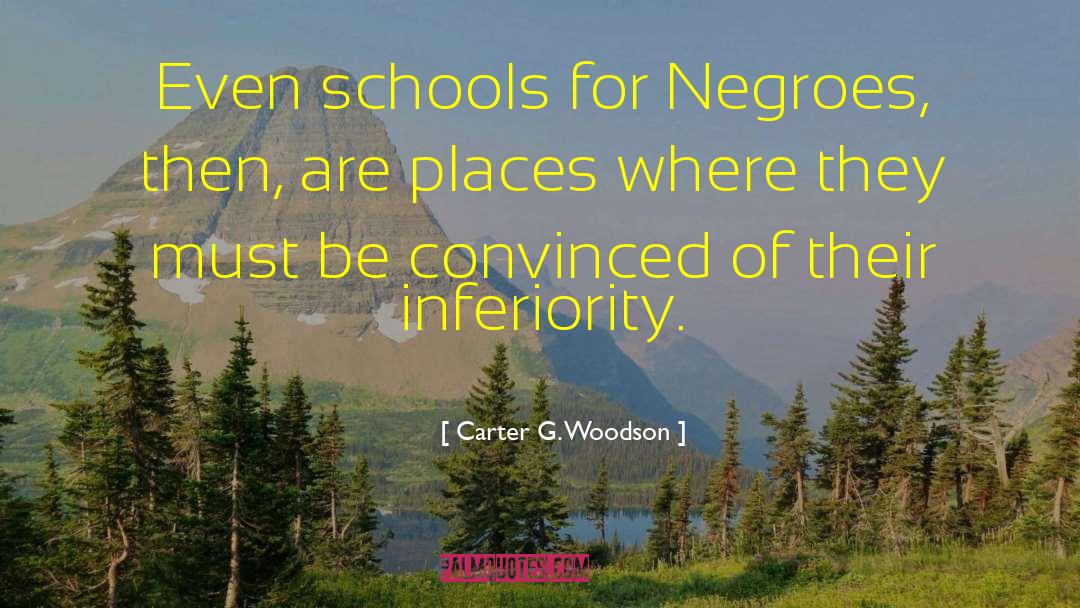 Apartheid Inferiority quotes by Carter G. Woodson