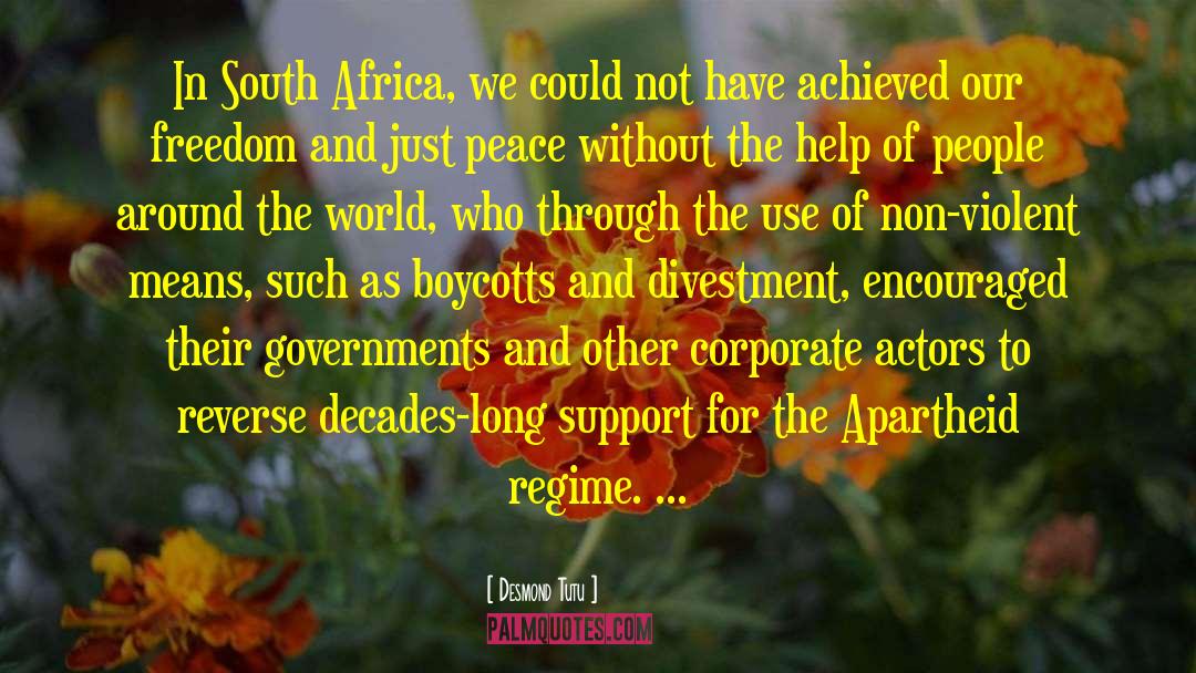 Apartheid quotes by Desmond Tutu