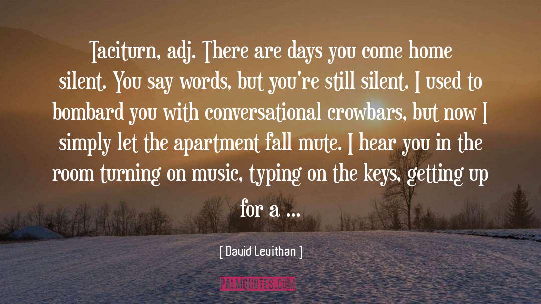 Apartment quotes by David Levithan