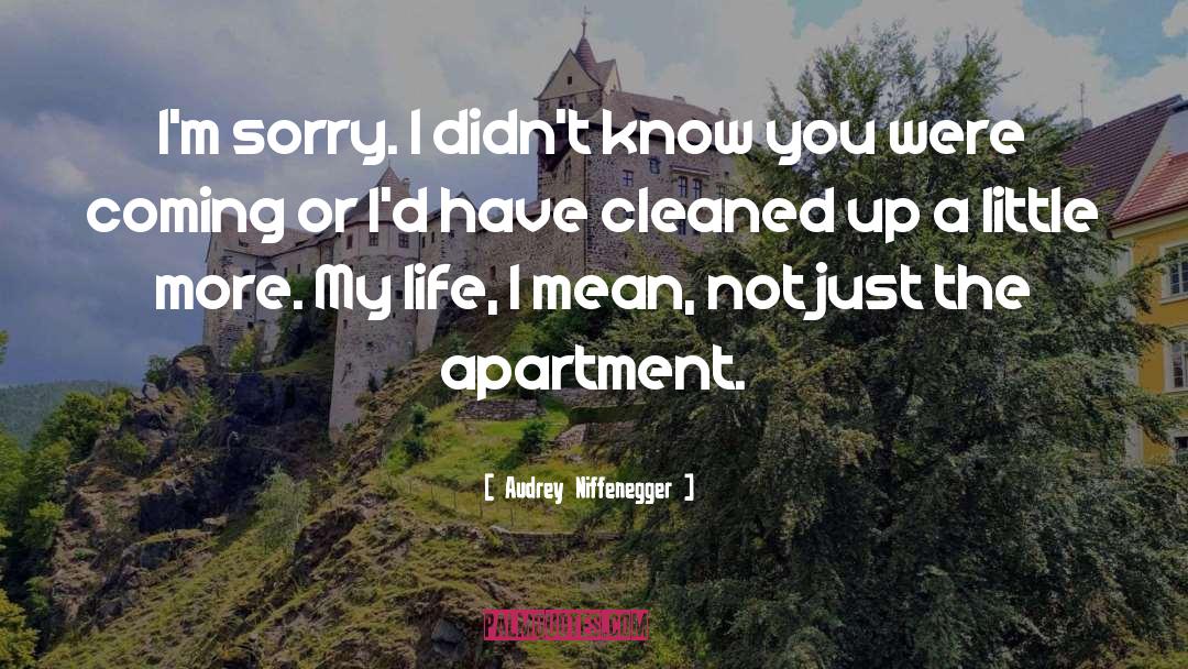 Apartment quotes by Audrey Niffenegger