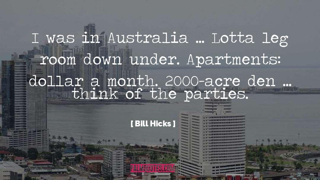 Apartments quotes by Bill Hicks