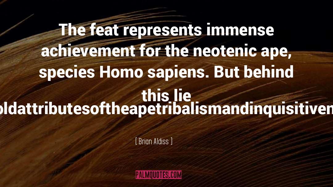 Ape quotes by Brian Aldiss