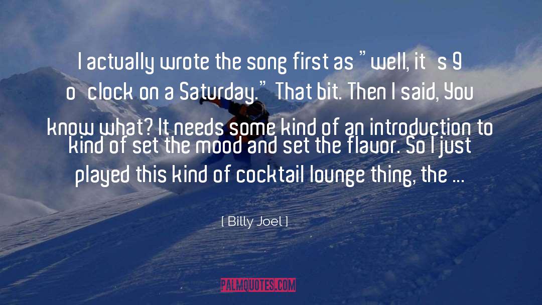 Aperitif Cocktails quotes by Billy Joel