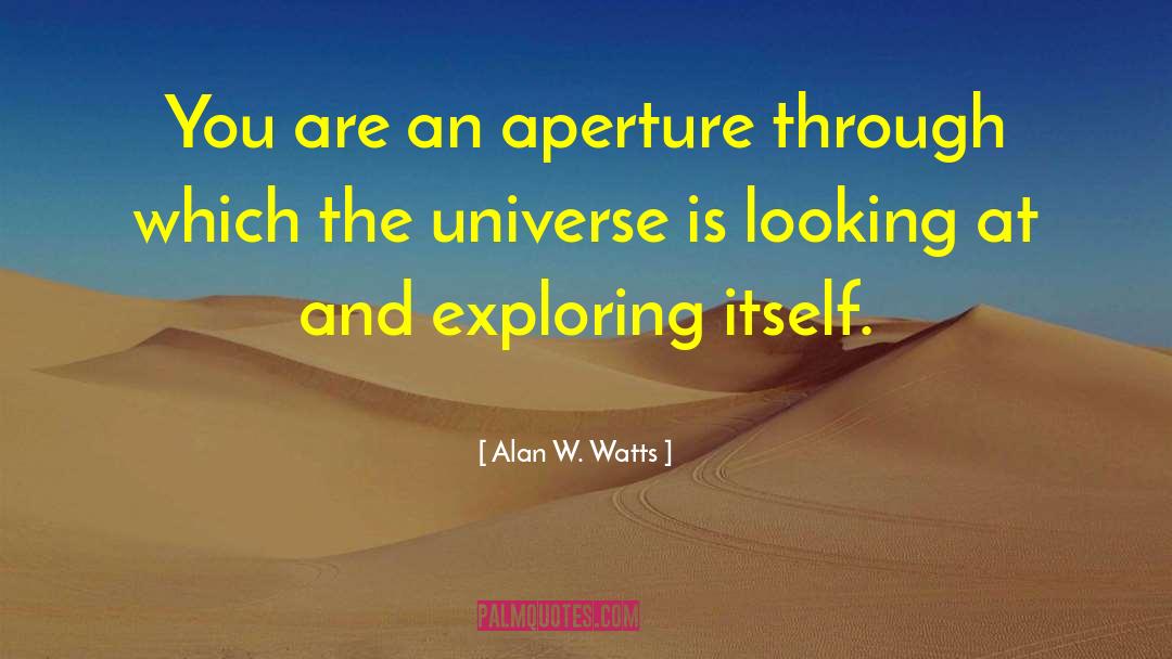 Aperture quotes by Alan W. Watts