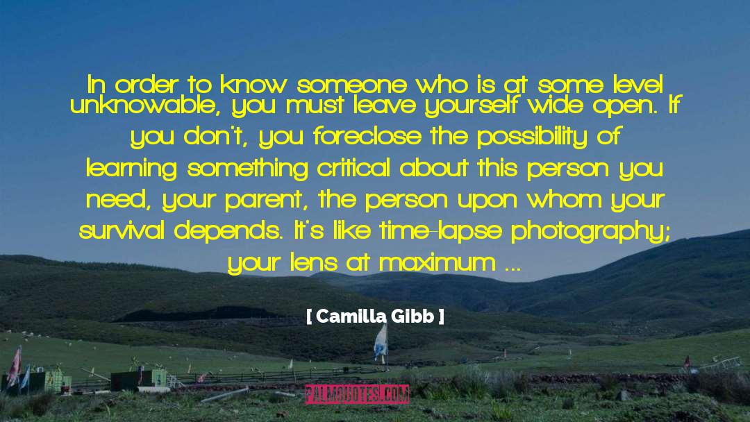 Aperture quotes by Camilla Gibb