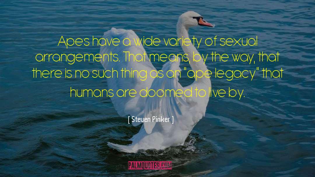 Apes quotes by Steven Pinker