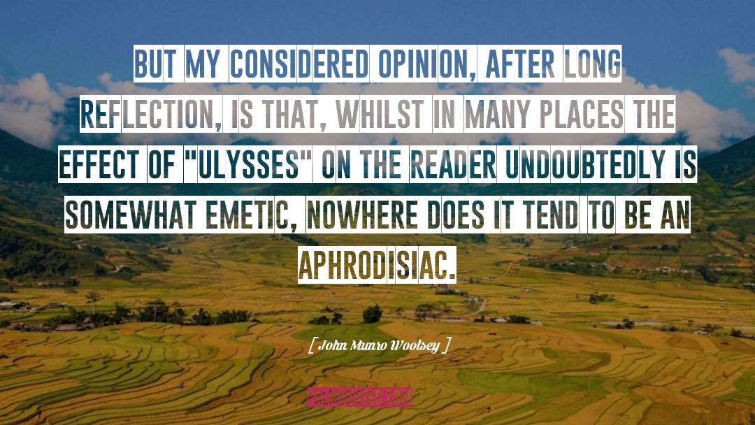 Aphrodisiac quotes by John Munro Woolsey