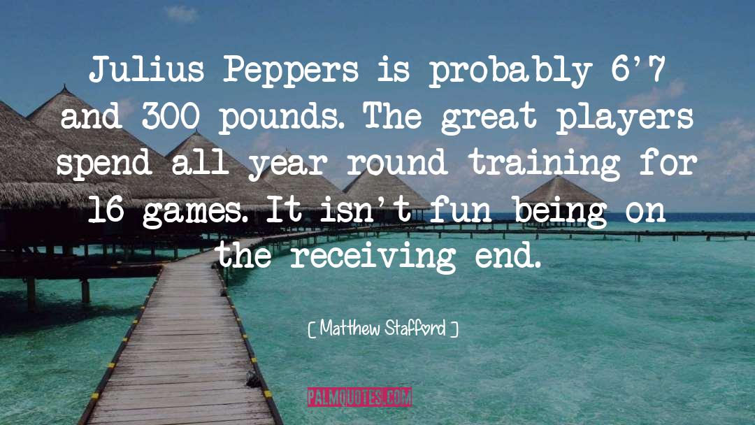 Apnoea Training quotes by Matthew Stafford