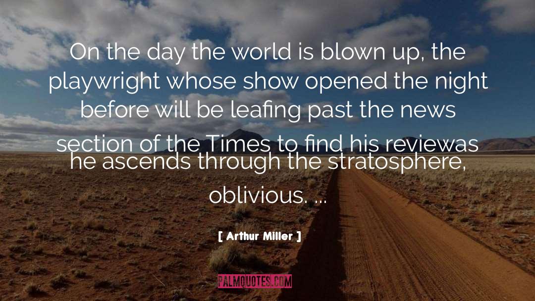 Apocalypse quotes by Arthur Miller