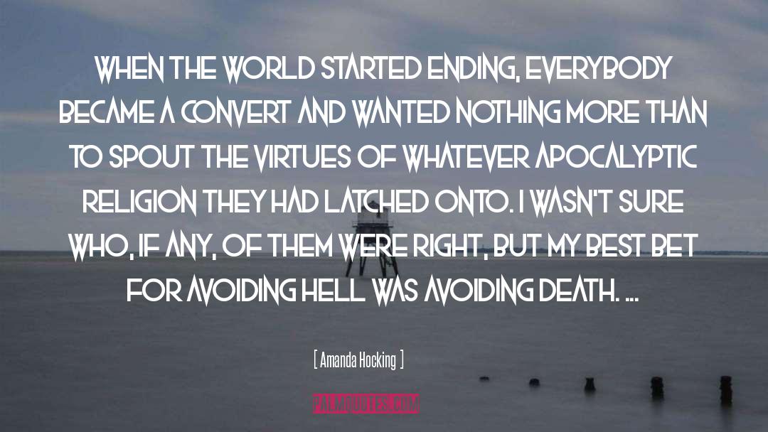 Apocalyptic quotes by Amanda Hocking