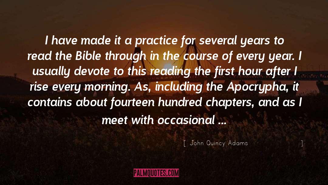Apocrypha quotes by John Quincy Adams