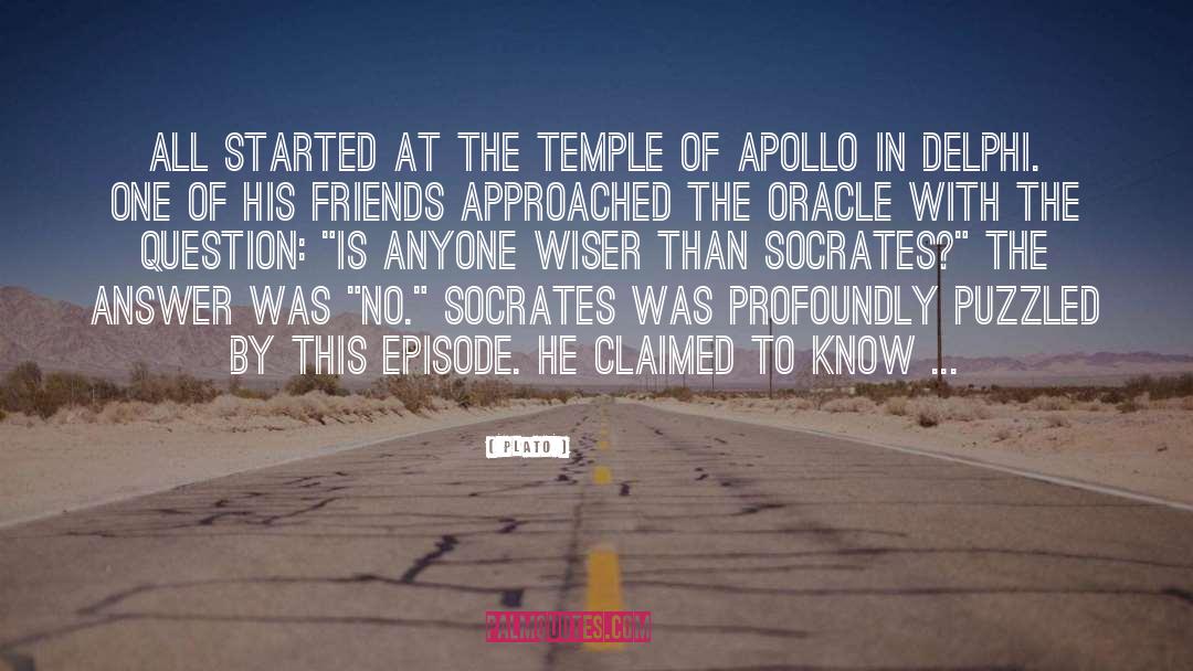 Apollo quotes by Plato