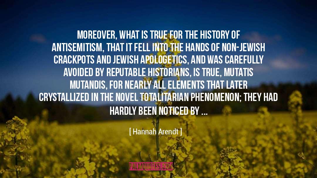 Apologetics quotes by Hannah Arendt