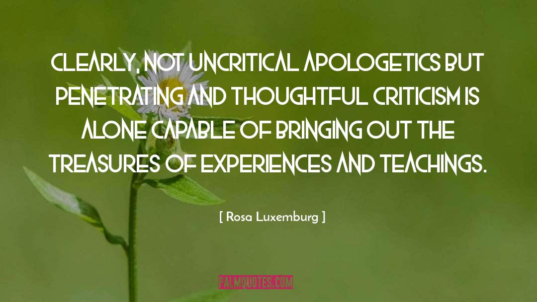 Apologetics quotes by Rosa Luxemburg