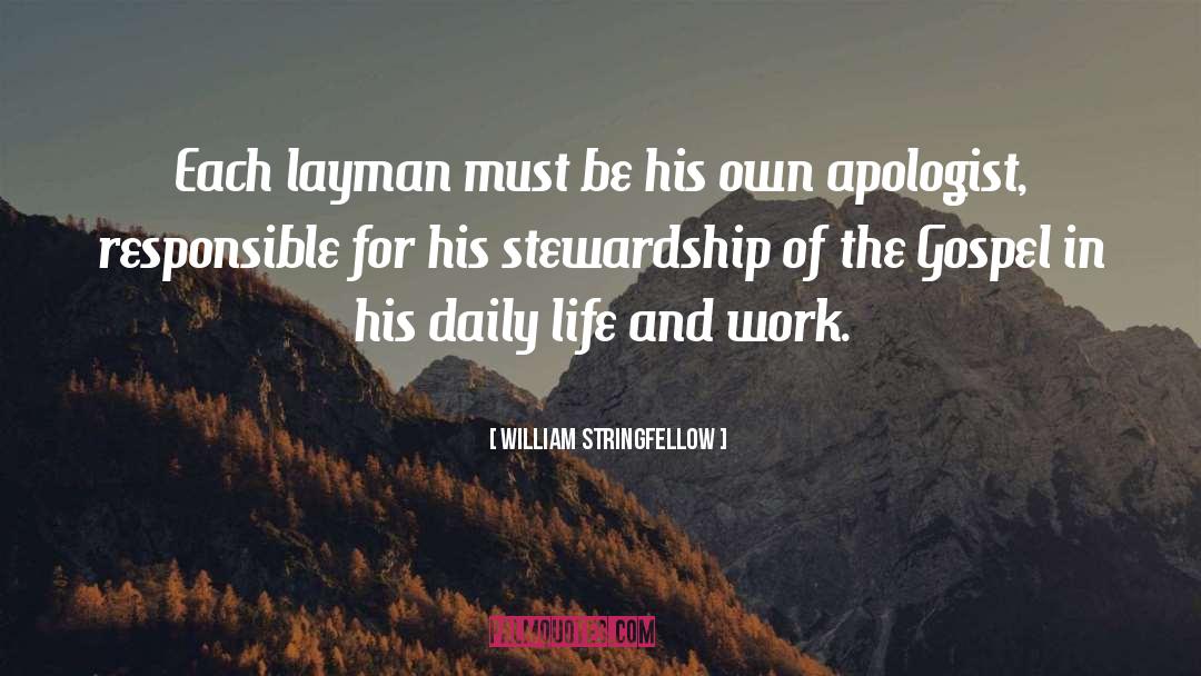 Apologist quotes by William Stringfellow