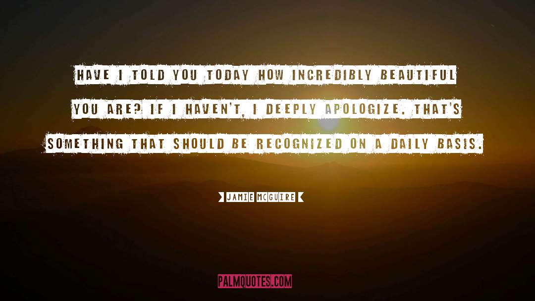 Apologize quotes by Jamie McGuire