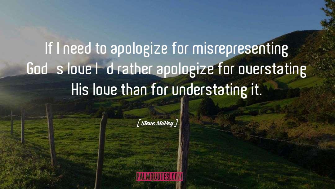 Apologize quotes by Steve McVey