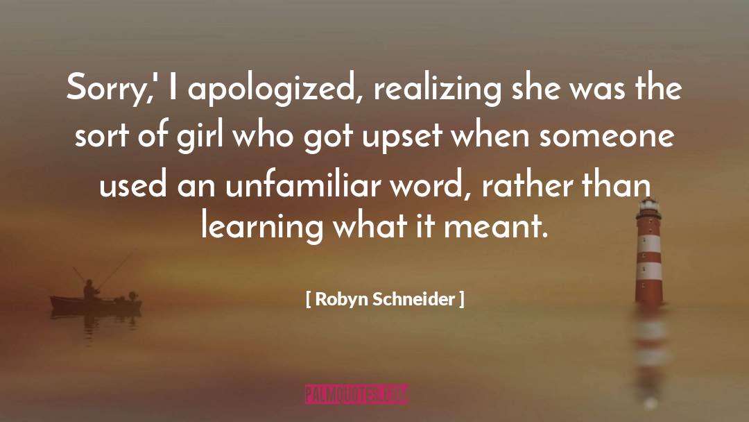 Apologized quotes by Robyn Schneider