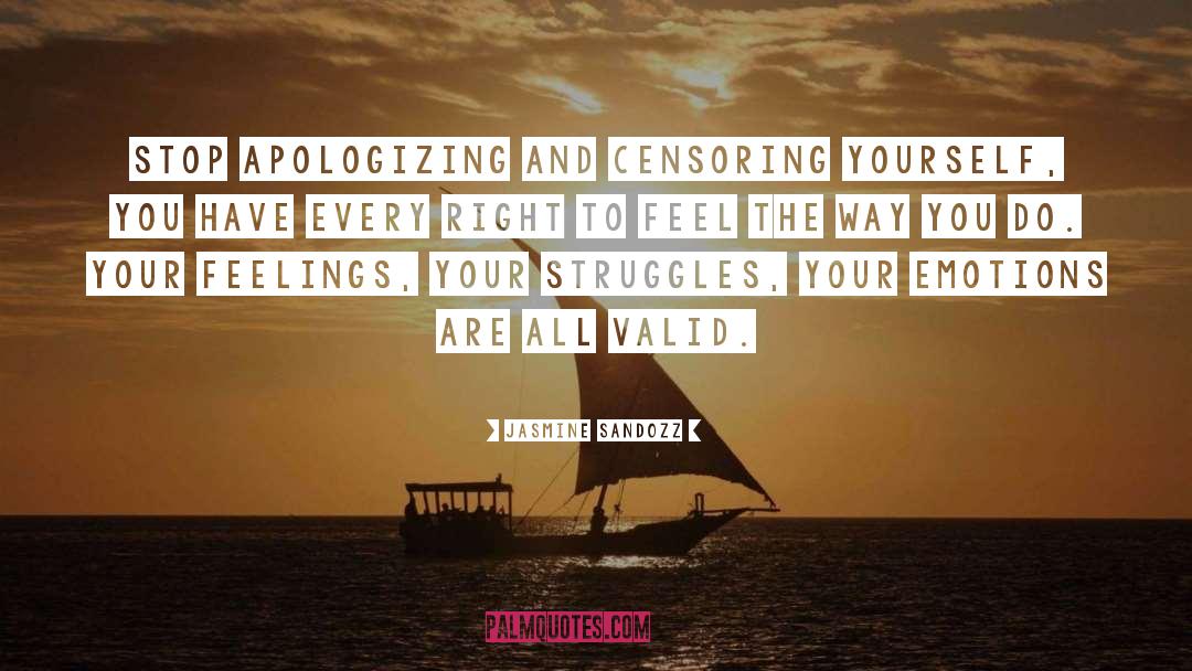 Apologizing quotes by Jasmine Sandozz