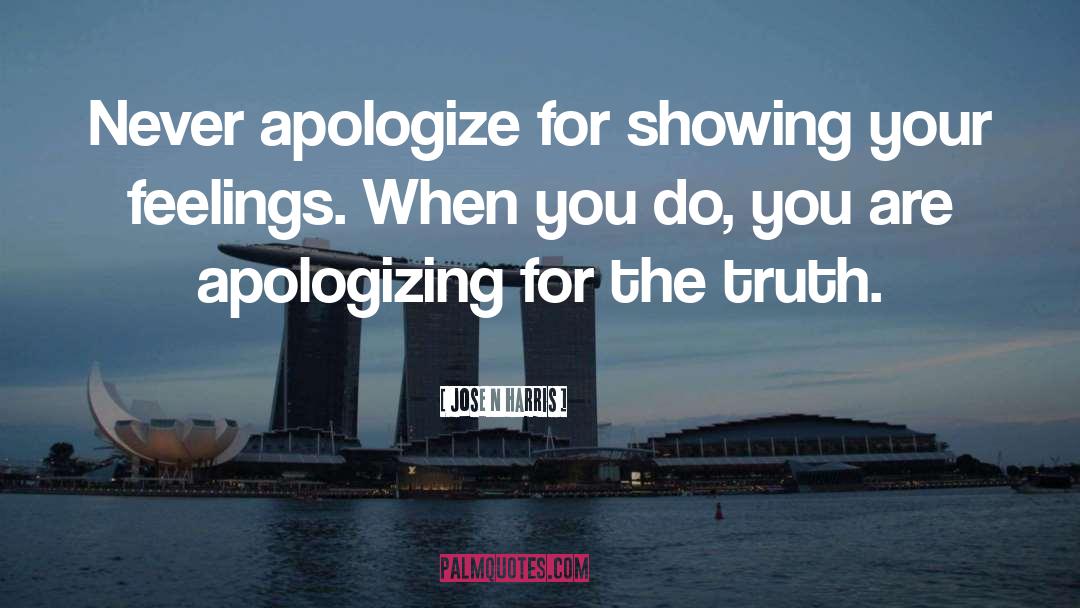 Apologizing quotes by Jose N Harris