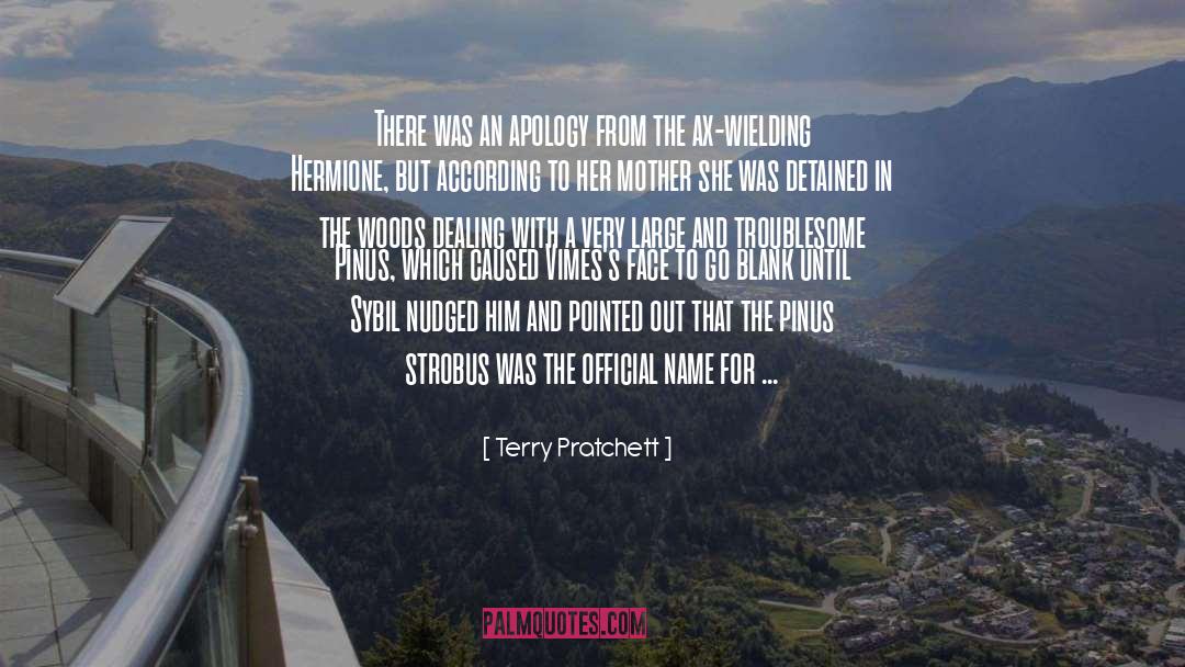Apology quotes by Terry Pratchett
