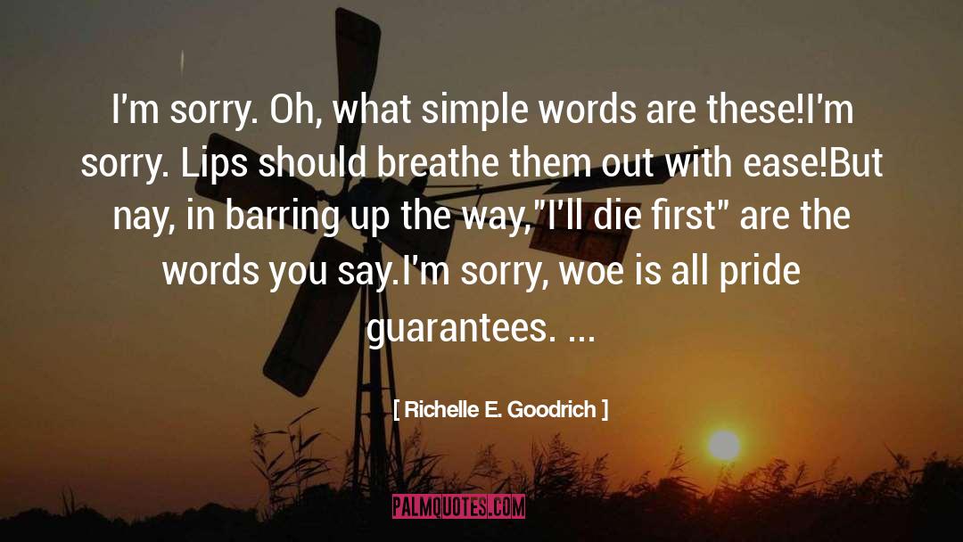 Apology quotes by Richelle E. Goodrich