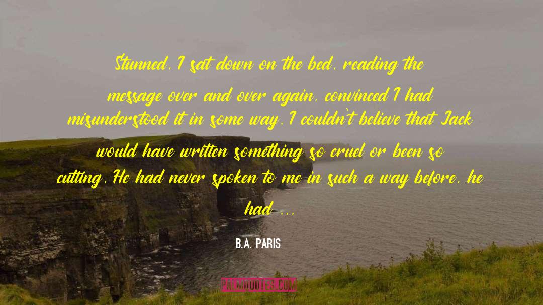 Apology quotes by B.A. Paris