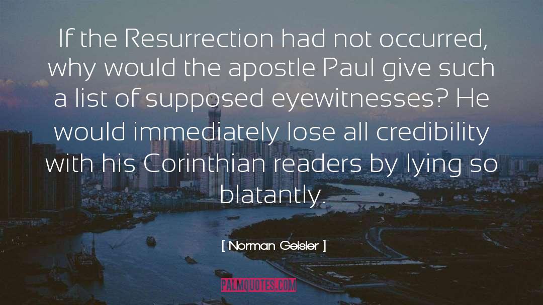 Apostle Paul quotes by Norman Geisler