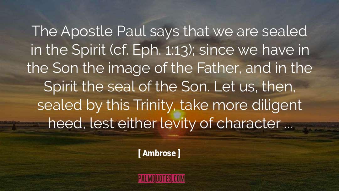 Apostle Paul quotes by Ambrose