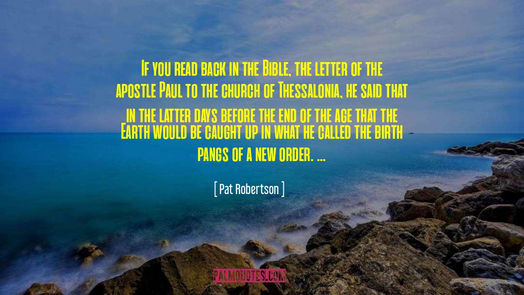 Apostle Paul quotes by Pat Robertson