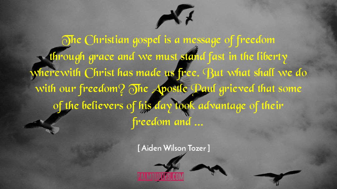 Apostle Paul quotes by Aiden Wilson Tozer