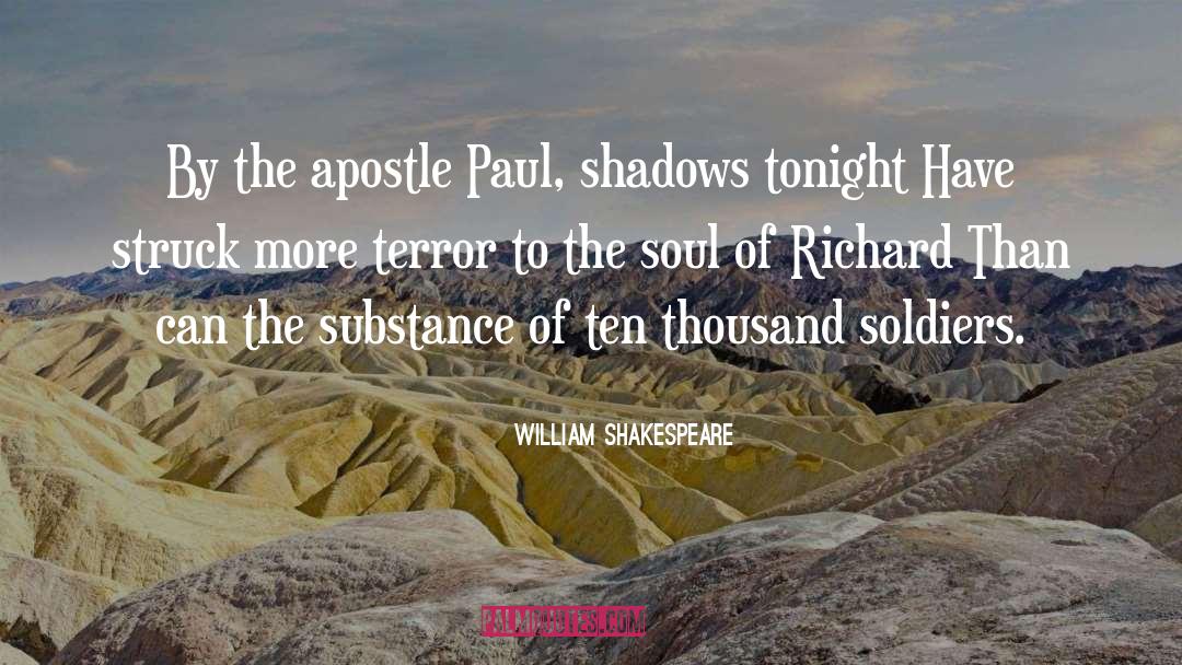 Apostle Paul quotes by William Shakespeare