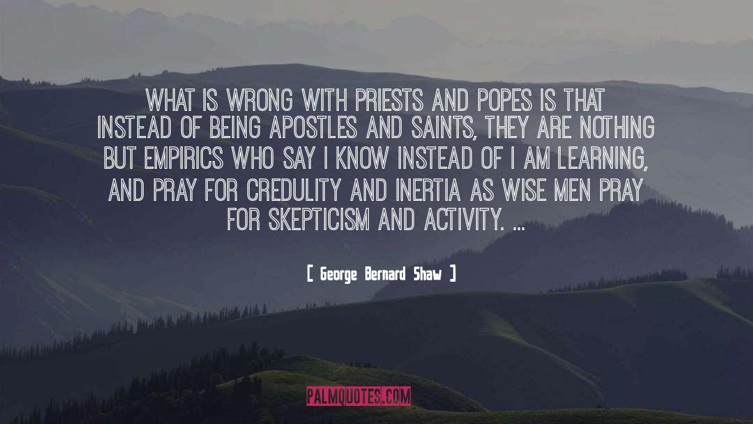 Apostles quotes by George Bernard Shaw