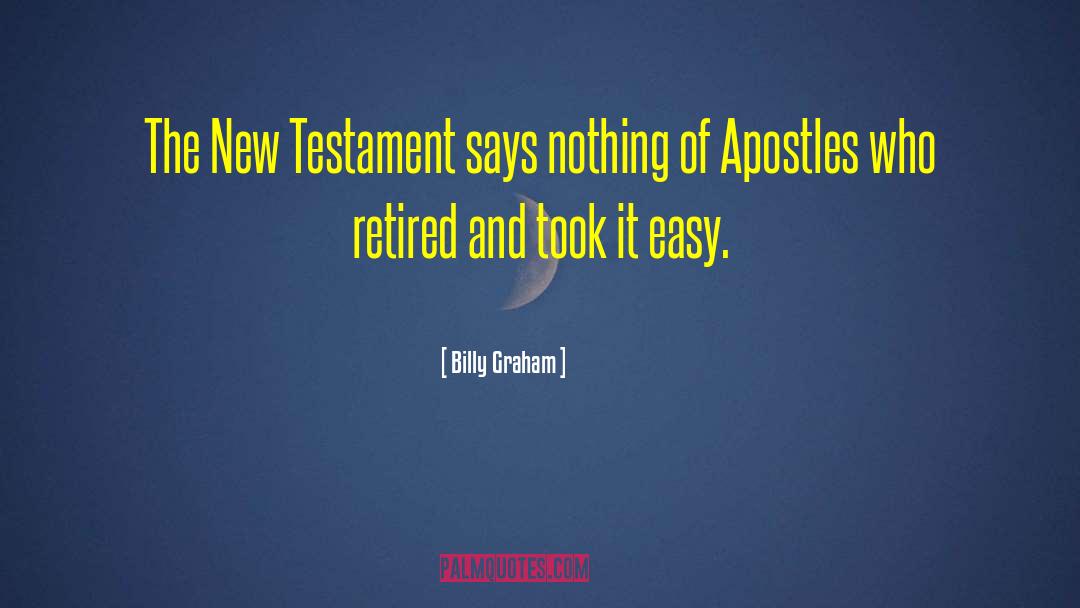 Apostles quotes by Billy Graham