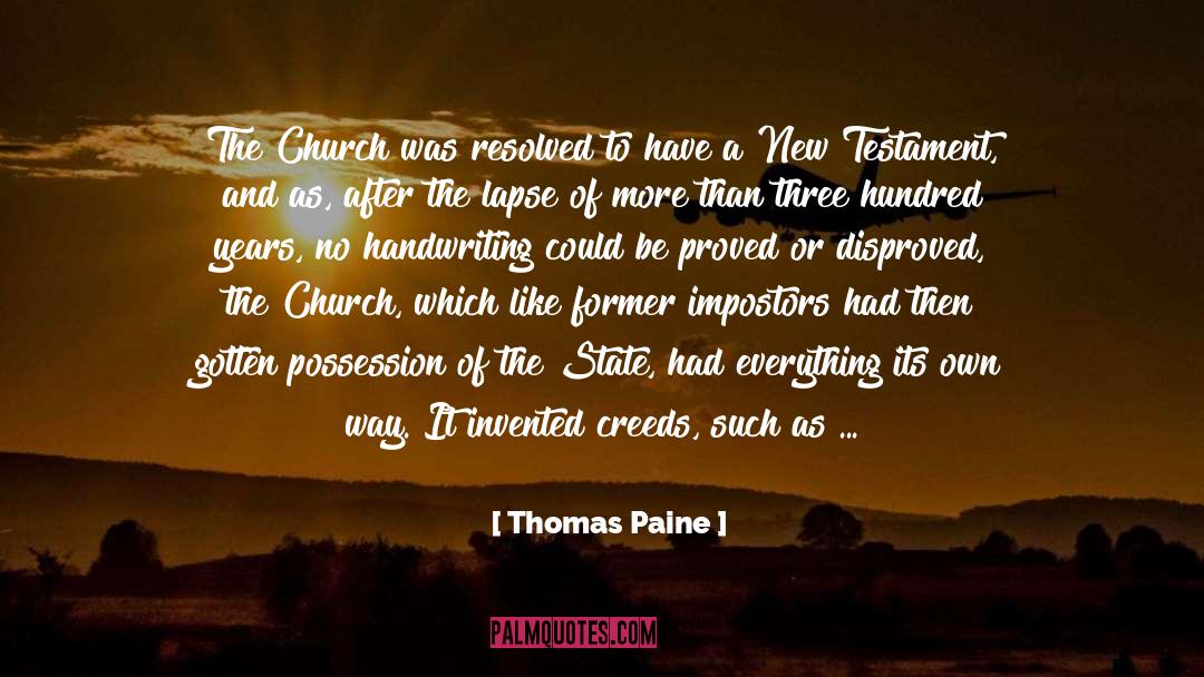 Apostles quotes by Thomas Paine