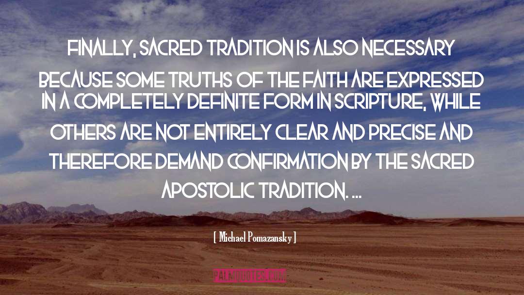 Apostolic quotes by Michael Pomazansky