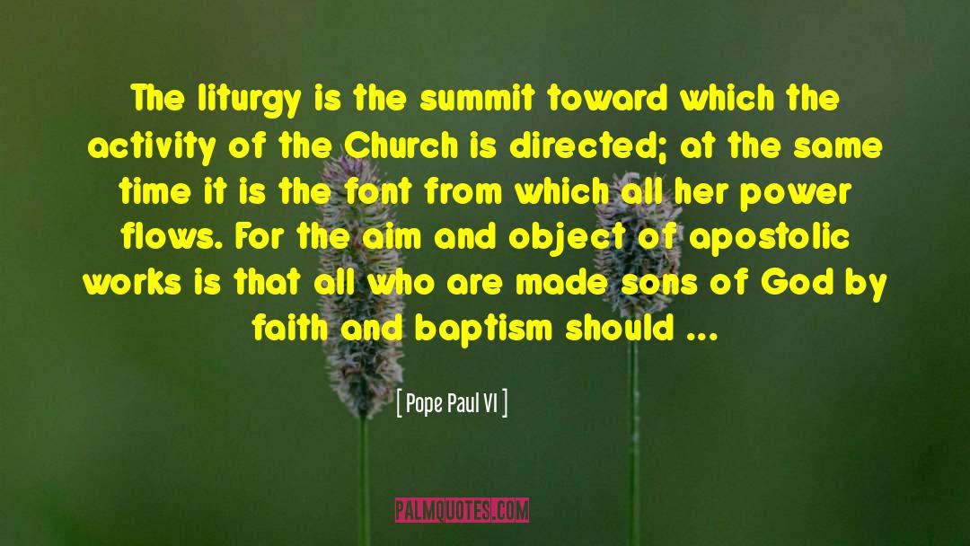 Apostolic quotes by Pope Paul VI