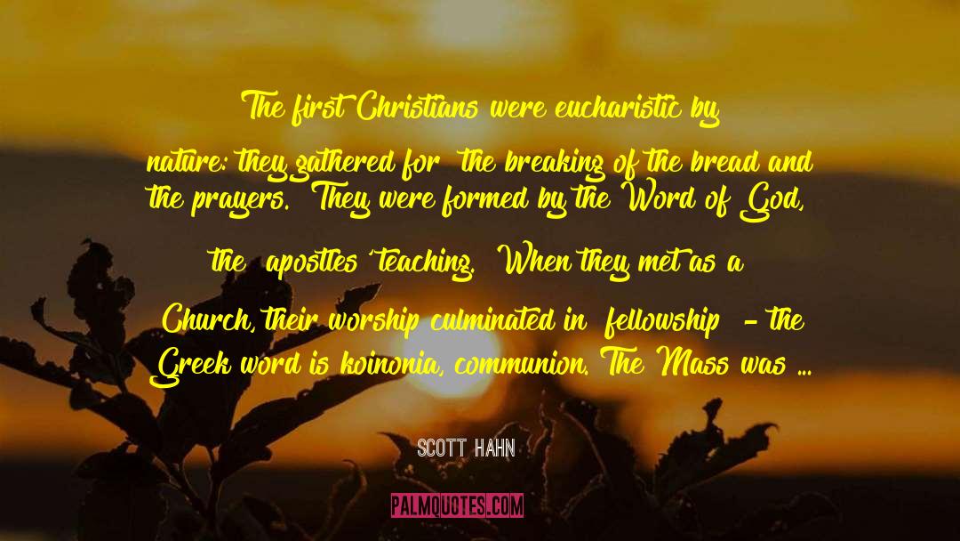 Apostolic quotes by Scott Hahn