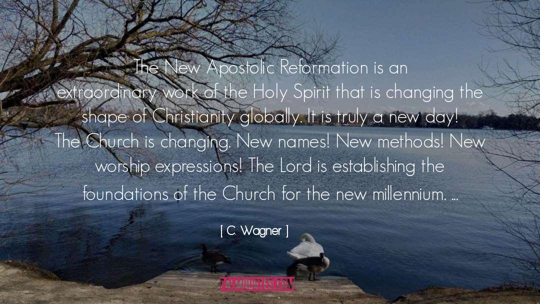 Apostolic quotes by C. Wagner