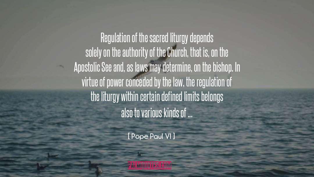 Apostolic quotes by Pope Paul VI